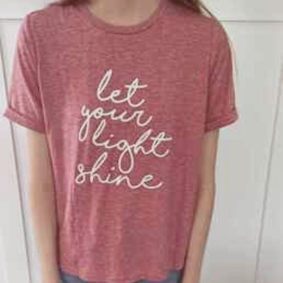 LET YOUR LIGHT SHINE Graphic tee Shirt - Picture 2 of 5
